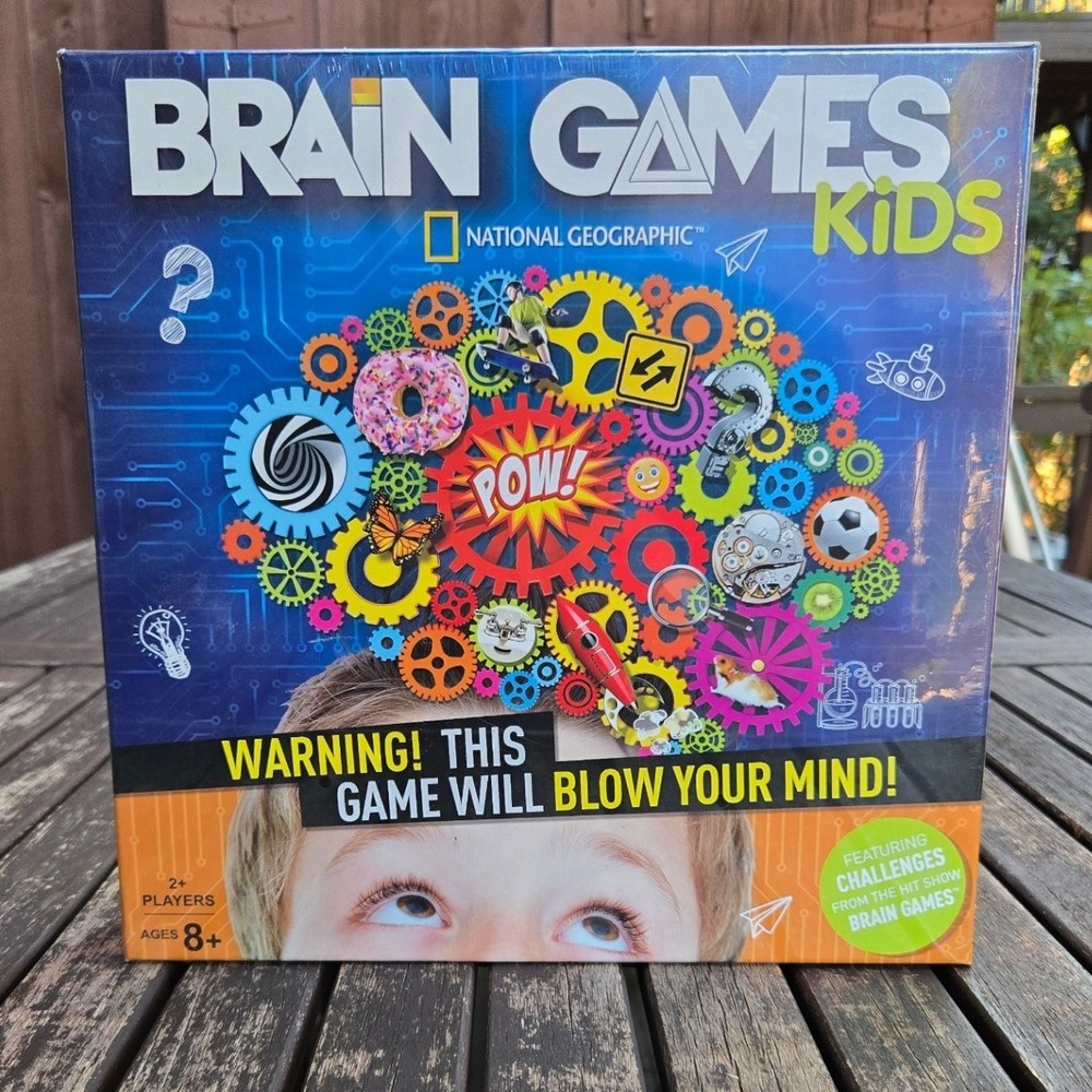 National Geographic Brain Games Kids Board Game Buffalo Games New Sealed